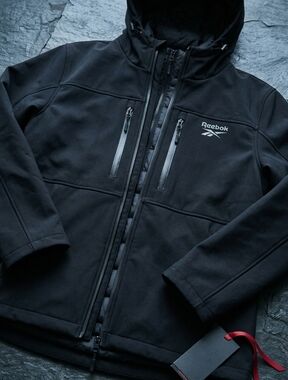 Reebok XL Black 3-in-1 Modular System Jacket Technical Shell Puffer Coat NEW